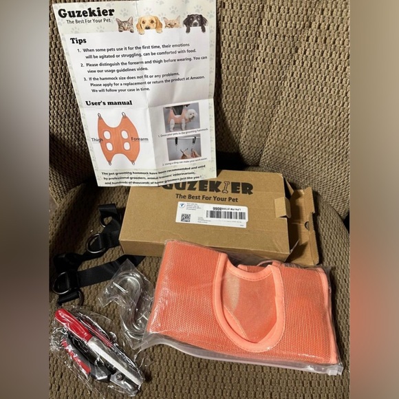 Pet Grooming Hammock for Cats & Dogs, Dog Cat Sling for Grooming Dog Cat Hammock - Picture 1 of 10